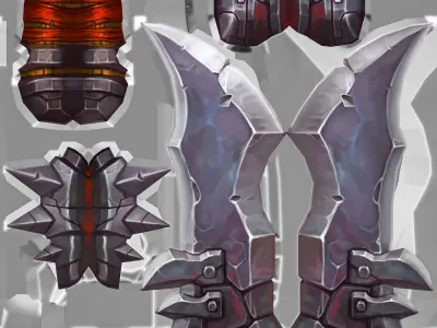 Sword Low-poly 3D model 58