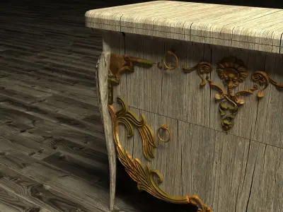 Antique Chest  3D model