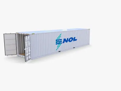 40ft Shipping Container NOL 3D model