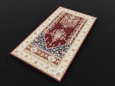 Islamic prayer carpet  Low-poly 3D model