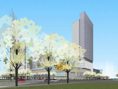 Sketchup Commercial Complex PP2 3D model