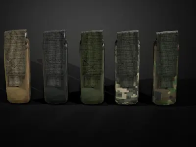 Pistol magazine pouch Low-poly 3D model