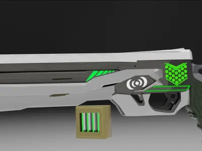 Sci-Fi Magnum 3D model