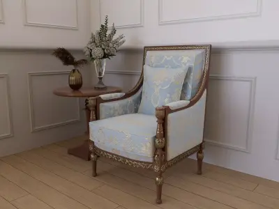 Classic Armchair 3D model