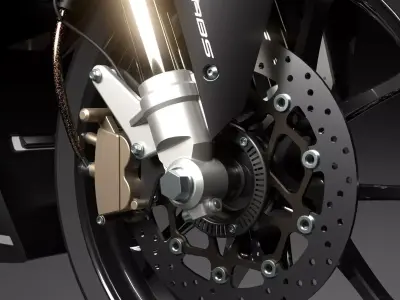 motorcycle front disc brake 3D model