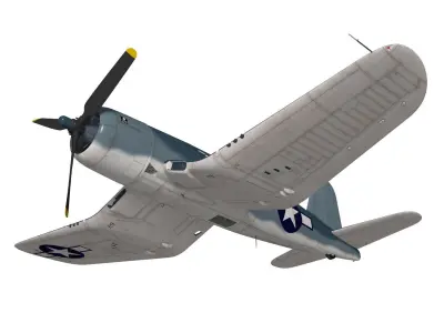Chance Vought F4U-1A Corsair 3D model