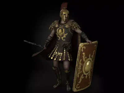 Rome Centurion Low-poly 3D model
