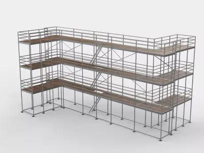 scaffold tower 03 3D model
