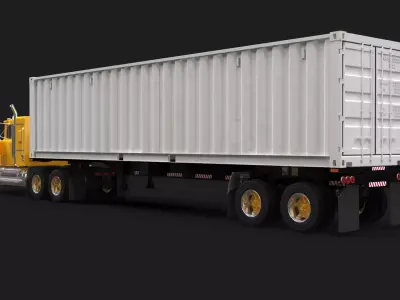 Superliner 1993 Container Trailer 3D model