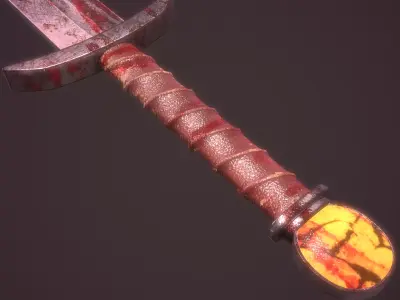 Sword PBR Low-poly 3D model