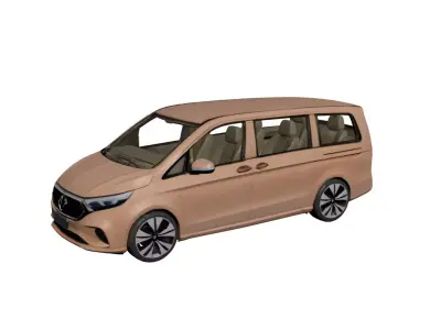 Mercedes EQV 2026 Minibus Luxury Electric Passenger Van 3D model