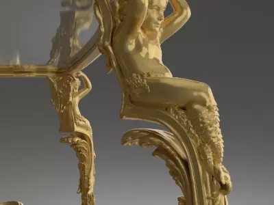antique table  3D model