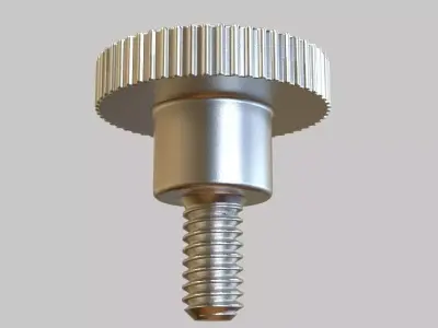 M5 x 10mm Knurled High Thumb Screws 3D print model
