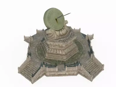 Ancient Asian timing tool corona 3D model