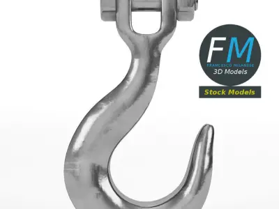Industrial hook 3D model purchase