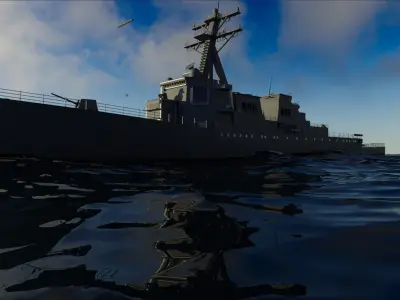 Guided Missile Destroyer 3D model