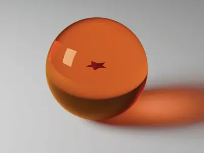 Dragon Ball Z - 7 dragon balls 3D model