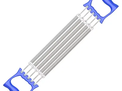 Spring Chest Expander Blue 3D model