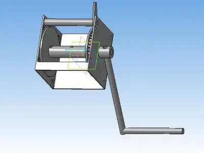 mechanical winch 3D model