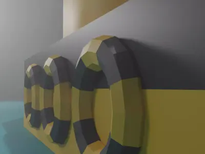 Minimalistic Low-poly Boat Elegance and Simplicity  Low-poly 3D model