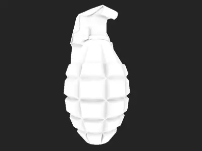 Granade grenade Low-poly 3D model