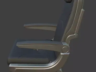 airplane seat chair 3D model