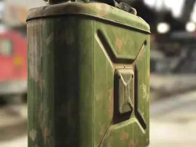 Military Jerry Can Low-poly 3D model purchase