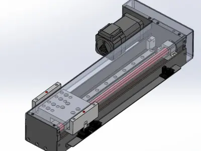  Single axis self-machining robot 3D print model
