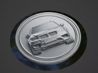 Car Pendant Medallion 3D print model 80