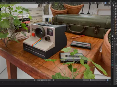 Polaroid Camera 3D model