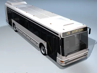 Intercity bus 3D model