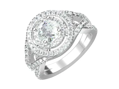 Solitaire Art Deco Ring  3D print model