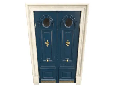 Entrance classic door 100 3D model