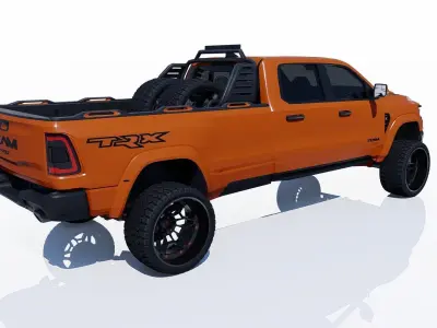 Ram 1500 TRX Extended Wheel Base Lifted 3D model