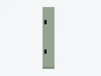 Locker - Plastic - Locka - Classic - Double Tier Low-poly 3D model