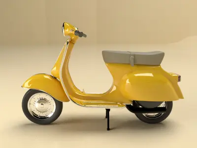 Vespa Sprint Scooter - Classic Bike 3D model