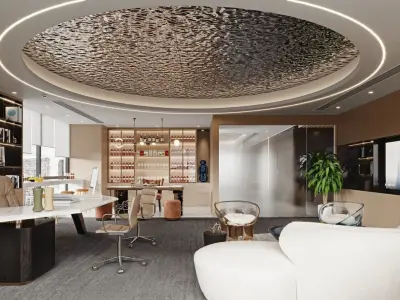  Office interior scene 51 3D model