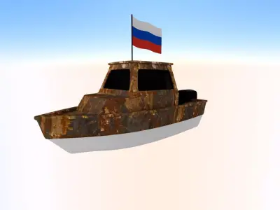 Russia Fishing Boat 3D model
