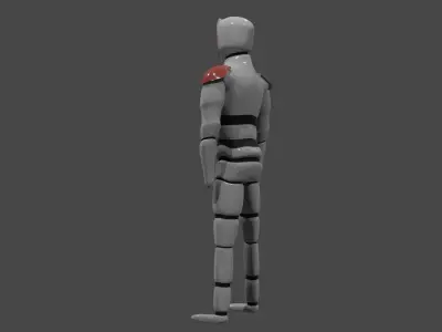 Futuristic Humanoid 3D model