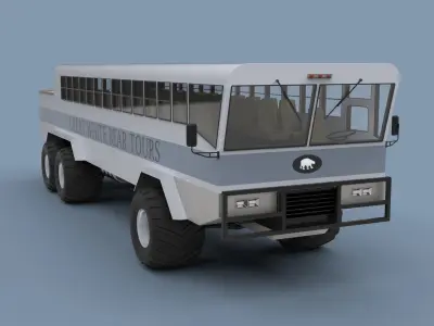 Polar rover 3D model