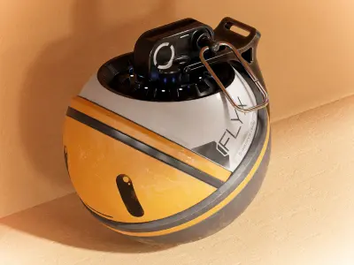Sci-fi Grenade Flyx PBR Low-poly 3D model