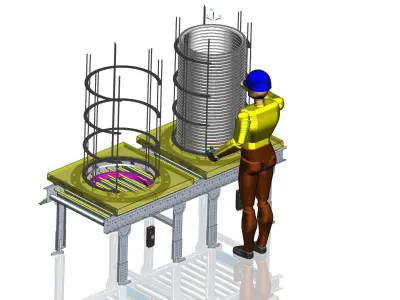 CIRCULAR SHEET FEEDING SYSTEM 3D model