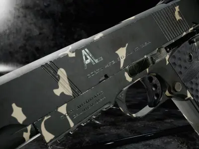 1911 COLT Low-poly 3D model