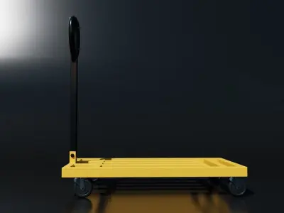 Hand Truck  Free low-poly 3D model