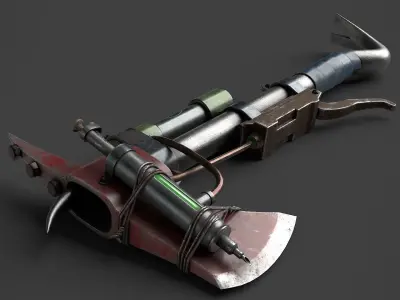 Modifiable Strike Weapon 20 Low-poly 3D model
