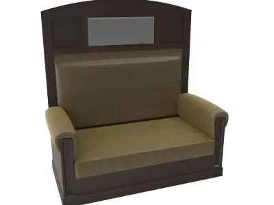 Antique sofa A 3D model