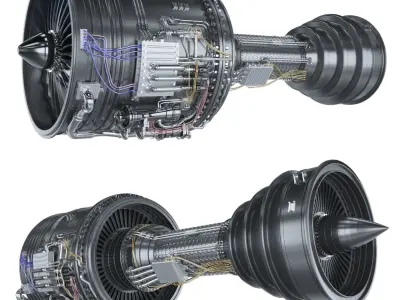 engine jet pack 3D model