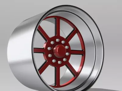 Swamper Mud Truck Wheels 40 inch Chaser 3D print model