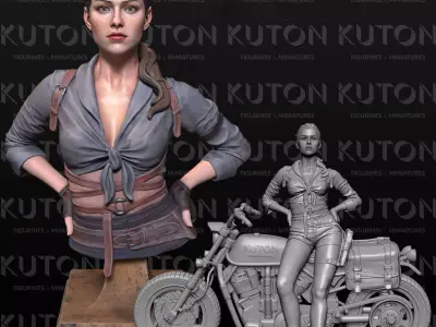 Anika bust 3D print model