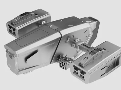 sci-fi drone Free low-poly 3D model